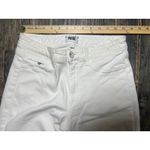 Paige  Off White Wide Leg Cropped Jeans Women Size 27 Flare Denim Retro Work Zip Photo 6