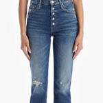 Mother Superior The Pixie Tomcat Ankle Jeans Born to Bite Size 27 Blue Photo 0