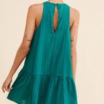 Urban Outfitters  Maisy High Neck Frock Swing Mini Dress Teal (XSmall) party Photo 4
