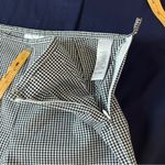 Petite Sophisticate  Gingham‎ Stretch Cotton High Rise Embroidered Crop Pant 10 Photo 7