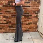 Free People  Just Float On Ruffle Flare Jeans Wide Leg Bell Bottoms Gray Size 27 Photo 6