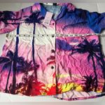 Wild Fable Button Front women’s Shirt Sunset Palm sz XS NWT Photo 5