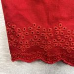 Talbots  Plus 20W Jeans Flawless Scallop Hem Denim Slim Ankle Red Curvy Fit Photo 4