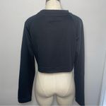 Area Stars Black Cropped Long Sleeve Top Women’s Large NWT Photo 2