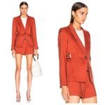 Veronica Beard Baltazar Linen Peplum Dickey Jacket In Clay Photo 2