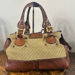 Chloé Vintage Chloe Paddington Leather & Tweed Satchel Bag Large Authentic Photo 1