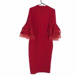 Pretty Kitty Fashion Bell Sleeve Bodycon Dress 12 Red Photo 7