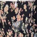 Free People  Hillary Square Neck Poof Long Sleeve Floral Keyhole Crop Top M NWOT Photo 7