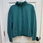 Beyond Yoga  In Stride Half Zip Pullover Long Sleeve Top Green Women’s Small Gym Photo 2