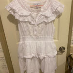 Love Shack Fancy Penelope Double  Ruffle Dress White Photo 3