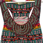 Chance or Fate Y2K Tribal Print Sleeveless Dress -Swing Style Chunky Neck Detail Large Photo 2