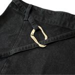 Reformation  Jeans NWT Women’s Size 28 Black Tatiana Belted Denim Mini Skirt Photo 4