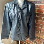 wilson's leather  Maxima Black Blazer Style Vintage Jacket Button Up Bikercore Photo 1