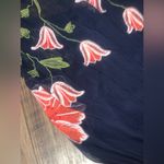 Anthropologie Floreat floral Navy
Blue Embroidered Maxi Dress boho formal fall Black Size 10 Photo 5