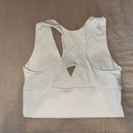 White Cotton Athletic Top Photo 1