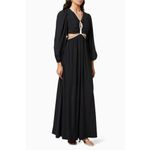 SIMKHAI Tierneigh Maxi Dress in Black Small New Womens Long Gown Photo 13