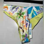 Roxy NWT Retro Revo High Leg Cheeky Bikini Bottom In Snow White Pualani Combo Photo 5