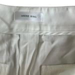 ANINE BING Candice White High Rise Linen Blend Shorts Size 40 US 10 Photo 7
