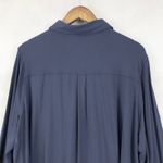 Universal Standard  Top Womens L 22-24 Stretch Button Front Clean Girl Minimalist Photo 5