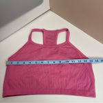Jockey Pink Ribbed Sports Bra Size L Racerback Stretch Comfort Activewear Size L Photo 3