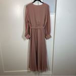 Ivy City Co Andie Maxi Dress In Dusty Rose Faux Wrap size medium Pink Photo 3