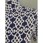 IBKUL 1/4 Zip Shirt Womens Medium Blue White Quick Dry Cool UPF 50 Golf Tennis Photo 2