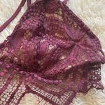 EXPRESS NWT one eleven maroon lace bralette Photo 5