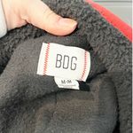 Urban Outfitters  BDG Bruce Fleece Spliced Zip Up Jacket Black Purple Medium Photo 2