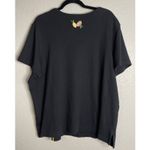 Vintage Bechamel 1X Black Colorful Shirt Top Embroidered Fruit Lemons‎ Oranges Photo 1