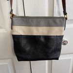 Fossil Amelia gray cream black Colorblock crossbody purse Photo 1