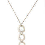 Tiffany & Co. Square Cushion Triple Drop Pendant Necklace Sterling Silver Rare Photo 0