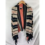 BB Dakota Aztek Print Knit Tassel Cardigan Sweater Size Small Photo 1