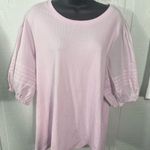 On 34th Lavender Trendy Plus Size Puff Photo 3