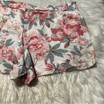 Loft Linen Shorts White Pink Turquoise Floral XL Photo 6