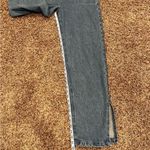 We Wore What NWT  Slouchy Slit Denim Overalls - Steel Photo 14