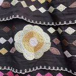 Etcetera  | Black Tiered Embroidered Floral Pencil  Skirt Women’s Size 4 Photo 7