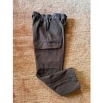 PacSun  Women High Rise Stretch Cargo Pants Brown Elastic Waist Size S/M Photo 7