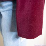 Maggy London Maggy London 100% cotton embossment burgundy velvet blazer jacket, size 10 Photo 7