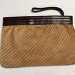 Carriage Court Brown and Black Suede Clutch Bag Photo 1