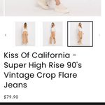 Super High Rise 90's
Vintage Crop Flare
Jeans casual fall vervet Tan Size 28 Photo 3