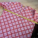 Roberta Roller Rabbit ROLLER RABIT Red‎ Patterned Cotton Tunic Top Size Medium Photo 3