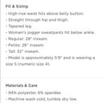 Old Navy High Waisted Luxe Velvet Jogger Sweatpants Size L Photo 3