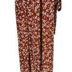 Kaileigh Kalieigh Maternity Ora Knit Crop Jumpsuit in Burnt Orange Floral 1X Sleeveless Photo 6