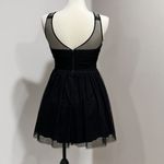 Way-In  Women's Black Embellished Mesh Tulle Fit & Flare Party Dress Size 7 Photo 1