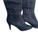 Impo  Stretch Sass women's knee-tall studded zipper boots in black faux suede Photo 4