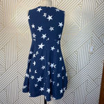 Moussy Blue Star Printed Pleated Fit & Flare Dress Photo 7
