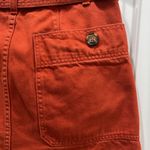 Pilcro Anthropologie  Orange Denim Mini Skirt Sz 2 Photo 3