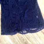 Kenar  blue sheer lace top XS Photo 5