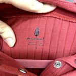 Free People Movement Pink Rose Ribbed Henley Short Sleeve Boho Athletic Top L Photo 4