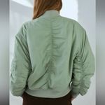 BDG UO  Charlie Barrel Sleeve Bomber Jacket in Green Photo 2